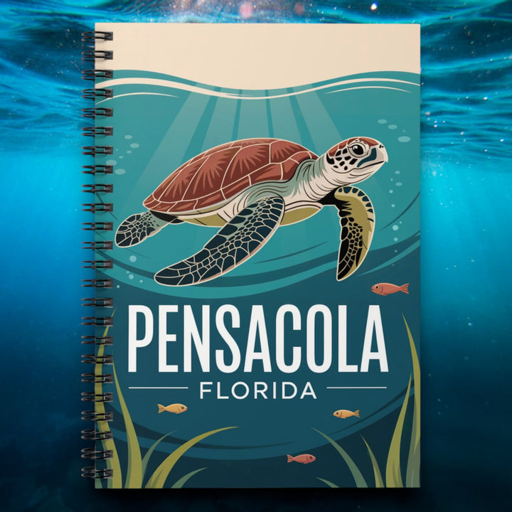 Pensacola Florida Turtle Spiral Notebook - Ruled Line