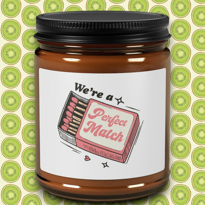 Scented Soy Candle (Multi-Size, Amber Jar) - We're A Perfect Match