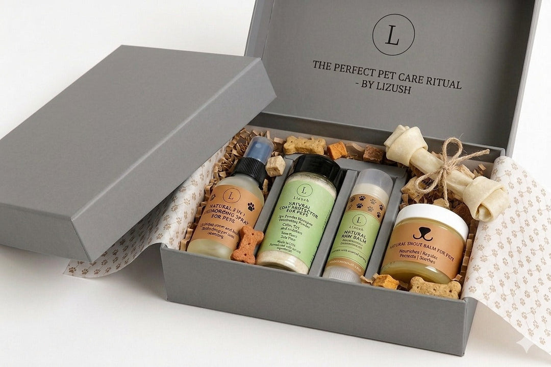 Natural Pet Pampering Gift Box | All-Natural Pet Wellness Kit
