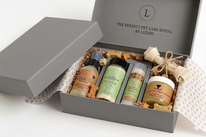 Natural Pet Pampering Gift Box | All-Natural Pet Wellness Kit