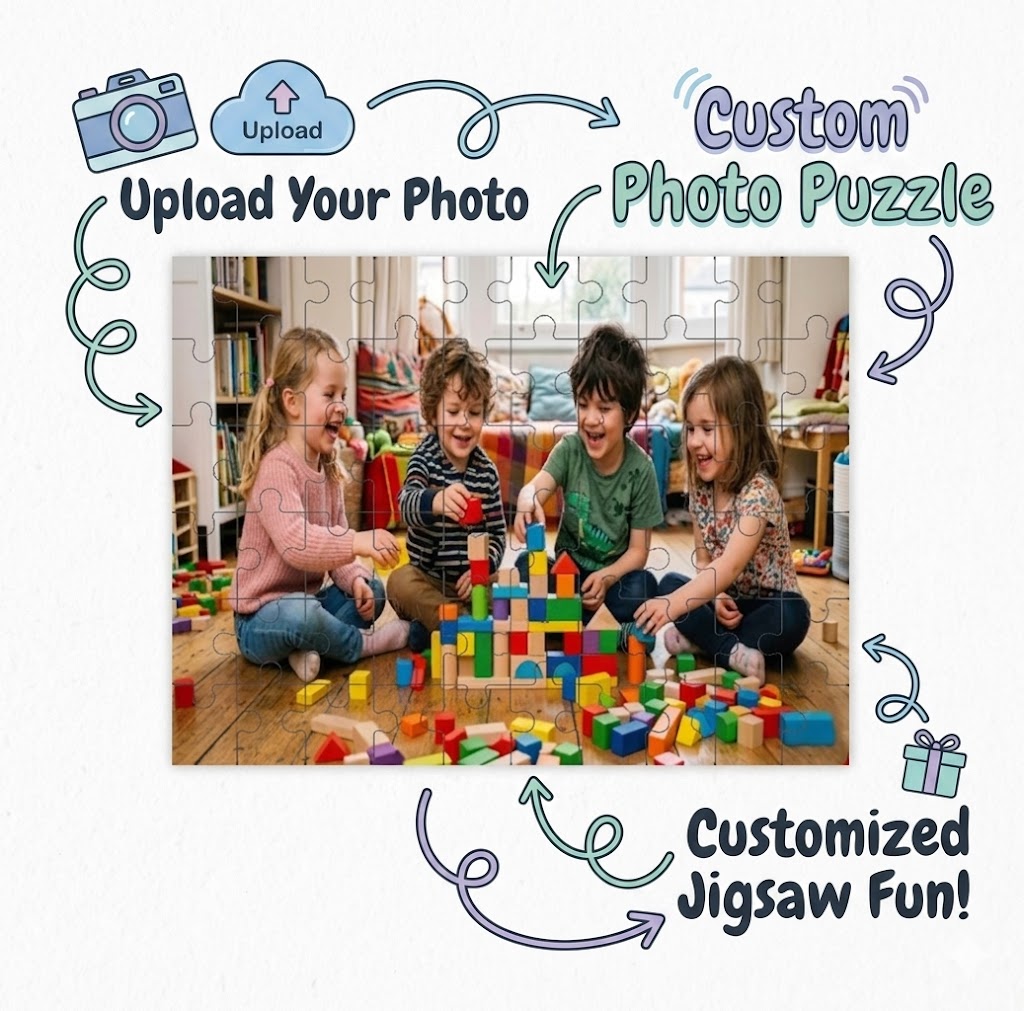 Custom Photo Wooden Puzzle – 60 Pieces, 15 × 20 cm