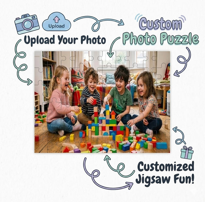 Custom Photo Wooden Puzzle – 60 Pieces, 15 × 20 cm