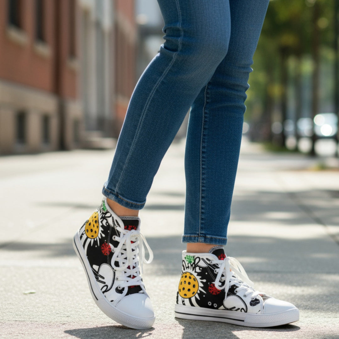 Women's High Top Sneakers - Pickleball