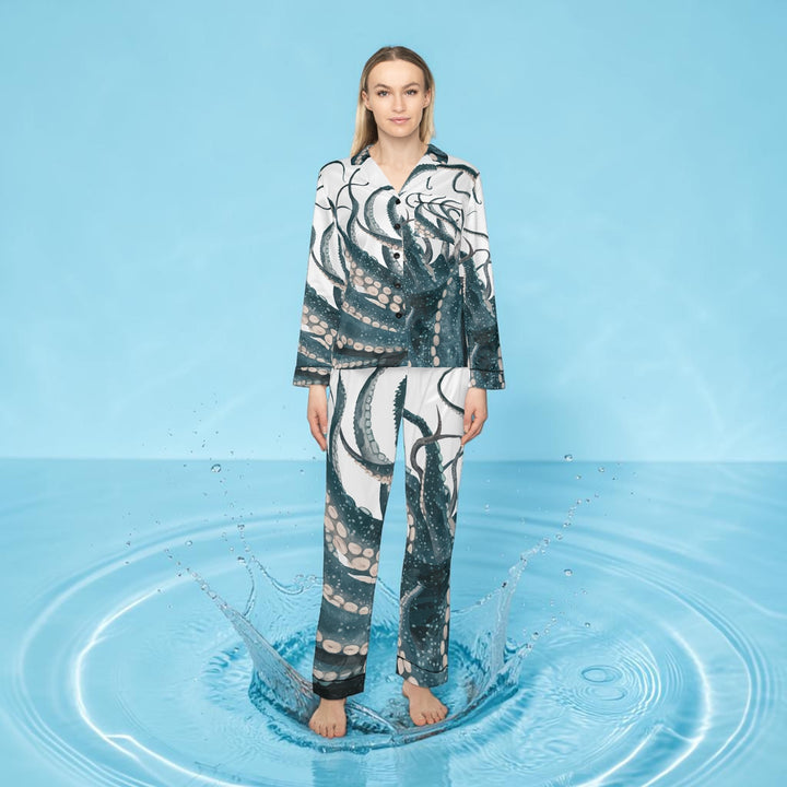 Women's Satin Pajamas  - Octopus Tentacles