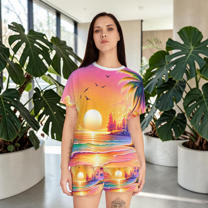 Women's Short Pajama Set  - Sunrise Sunset