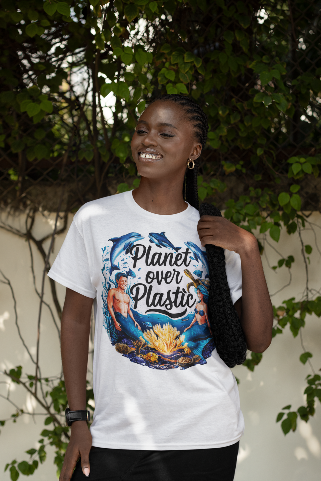 Unisex Ultra Cotton Tee - Planet Over Plastic