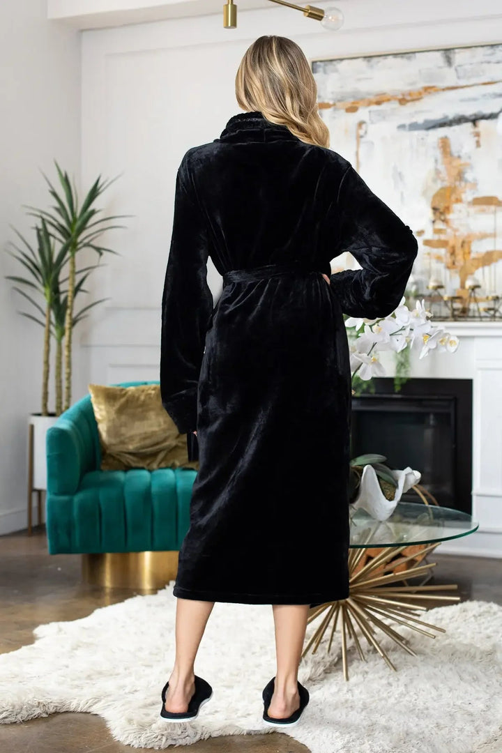 Women's Ultra Soft Plush Bathrobe | CloudSoft Luxury Fleece Robe