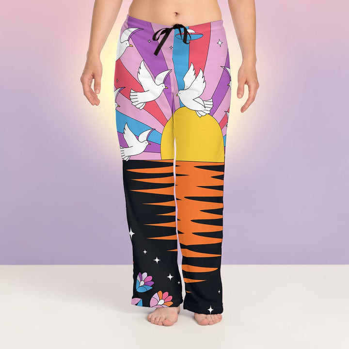 Sunset Vibe Women's Pajama Pants, Cozy Sleepwear, Boho Lounge Pants, Cute Gift for Her, Relaxing Nights, Comfortable PJs
