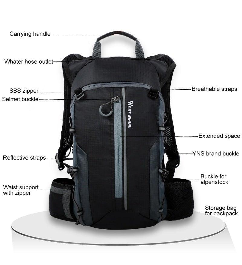 10L Hydration Backpack | Waterproof Cycling & Hiking Daypack