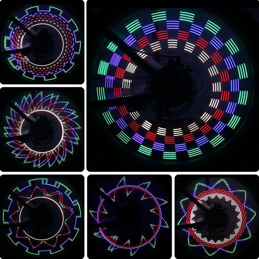 RGB LED Bike Wheel Lights | 32 Pattern Bicycle Spoke Lights