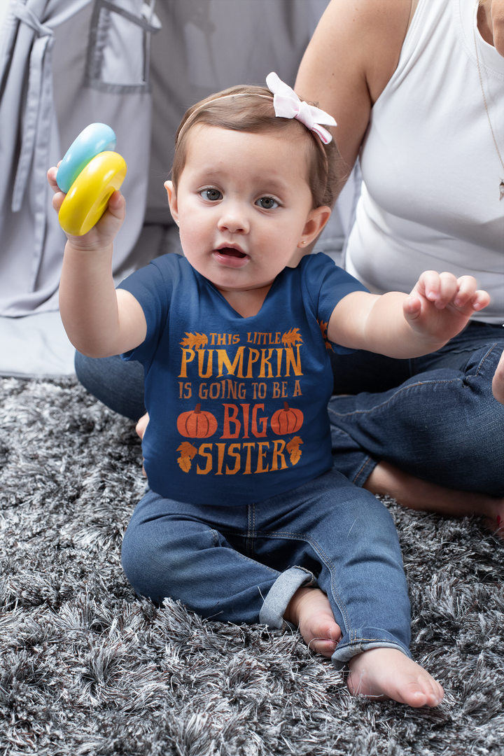 Infant Fine Jersey Tee - Big Sister Pumpkin