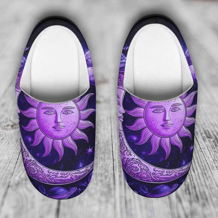 Women's Indoor Slippers - Purple Moon