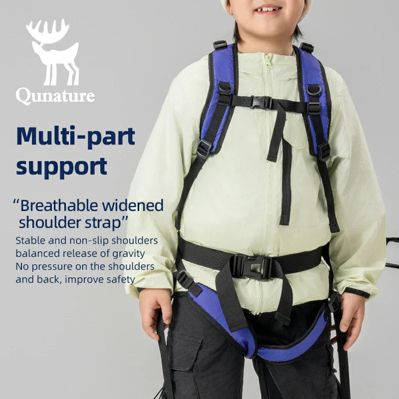 Kids’ Ski Training Backpack With Traction Rope – H53