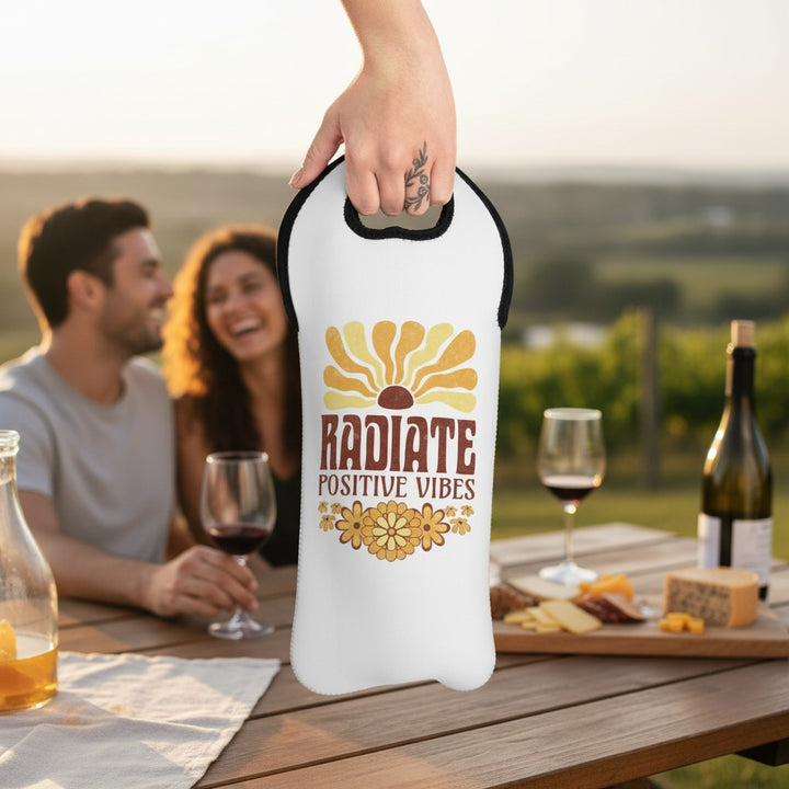 Wine Tote Bag - Radiate Positive Vibes
