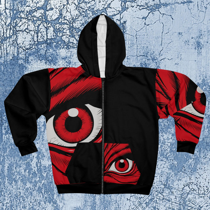 Unisex Zip Hoodie - Red Eye