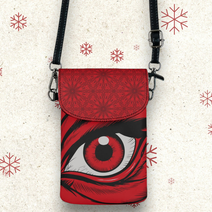 Small Cell Phone Wallet - Red Eye