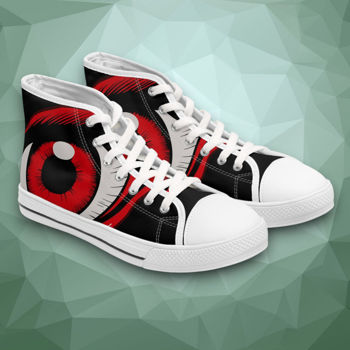 Women's High Top Sneakers - Red Eye