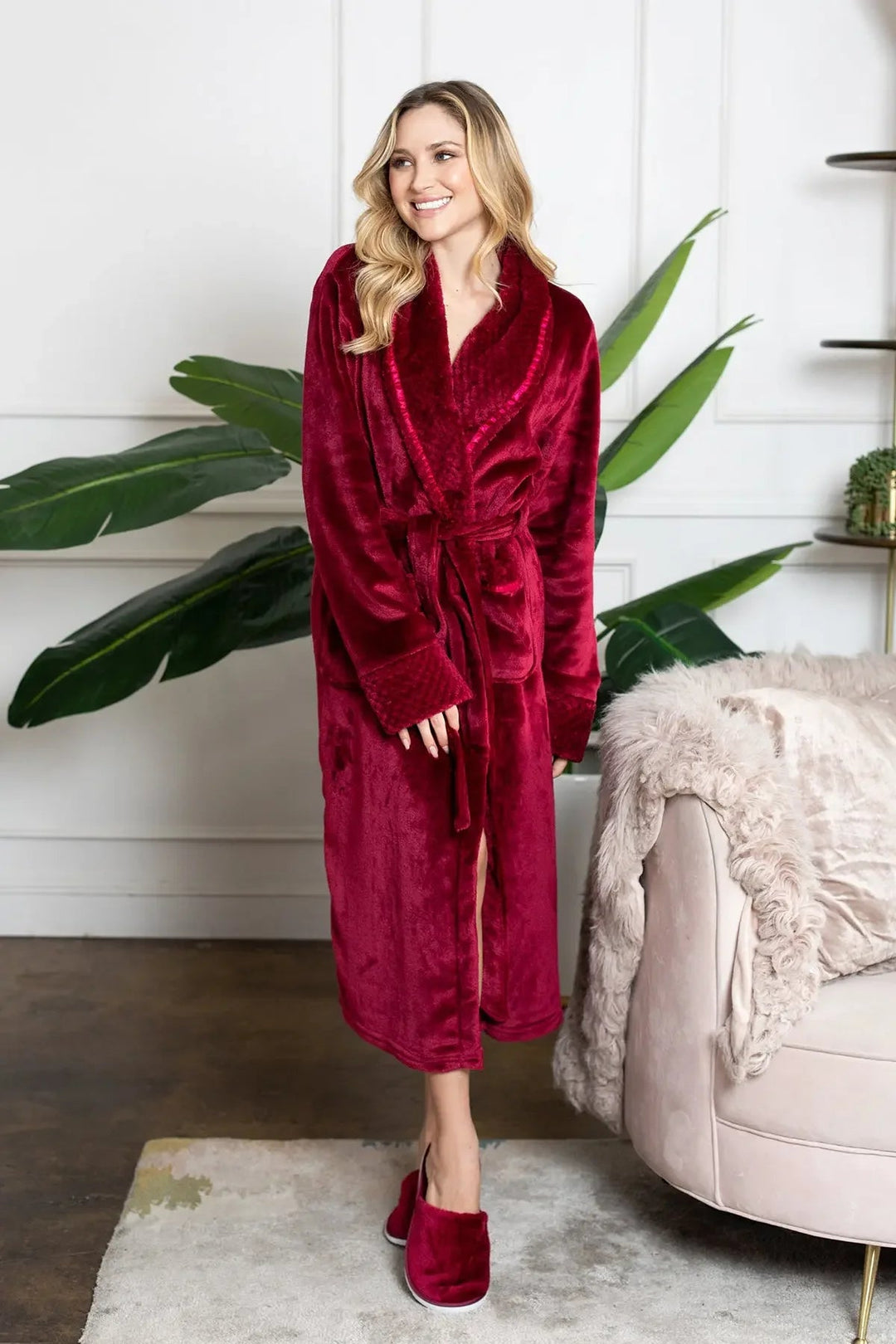 Women's Ultra Soft Plush Bathrobe | CloudSoft Luxury Fleece Robe