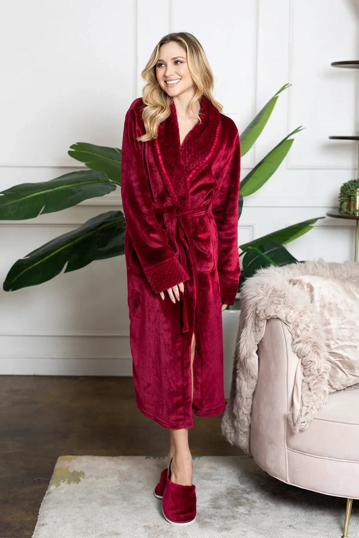 Women's Ultra Soft Plush Bathrobe | CloudSoft Luxury Fleece Robe