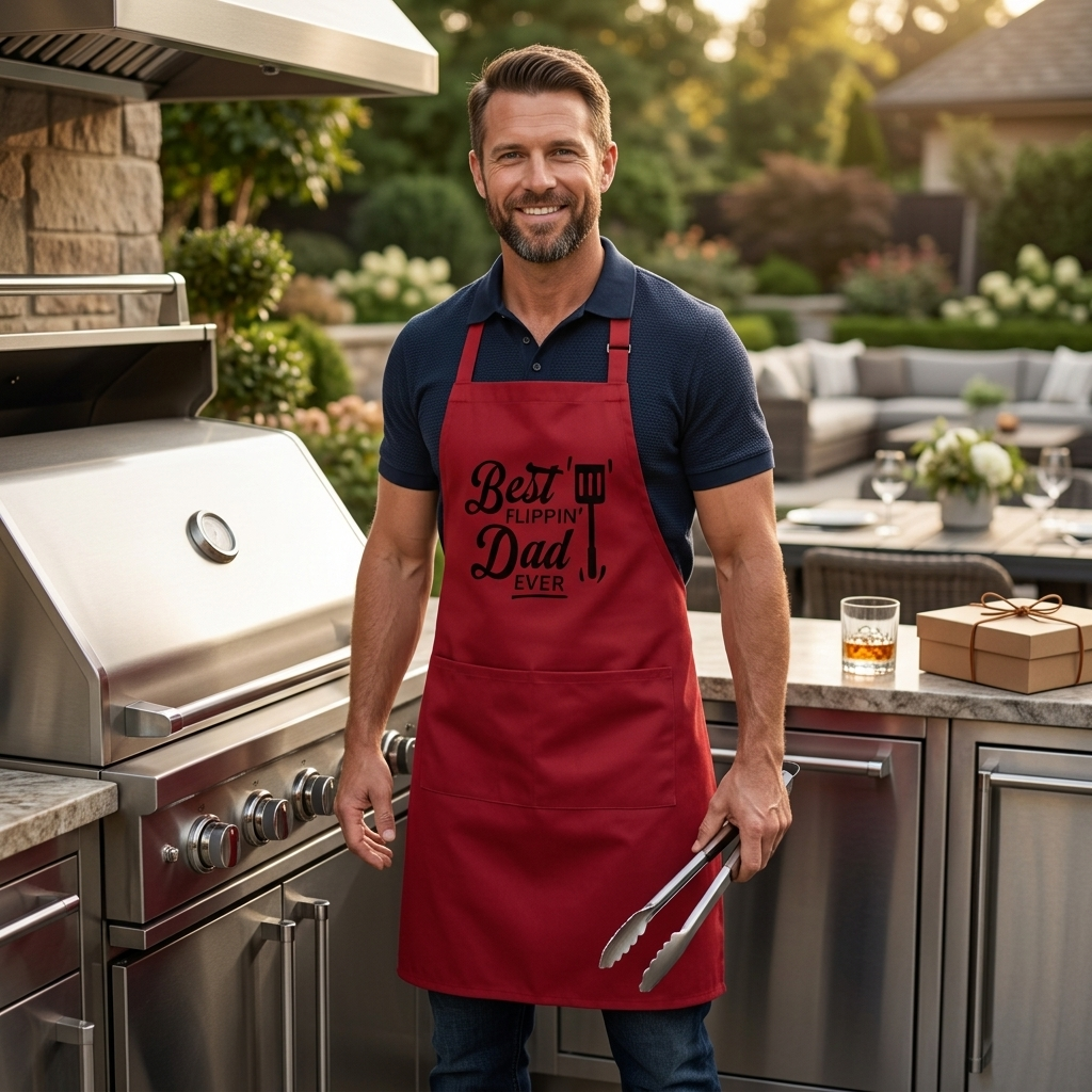 Cotton Apron - Best Flippin Dad Ever