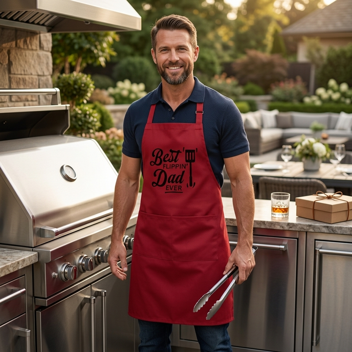 Cotton Apron - Best Flippin Dad Ever