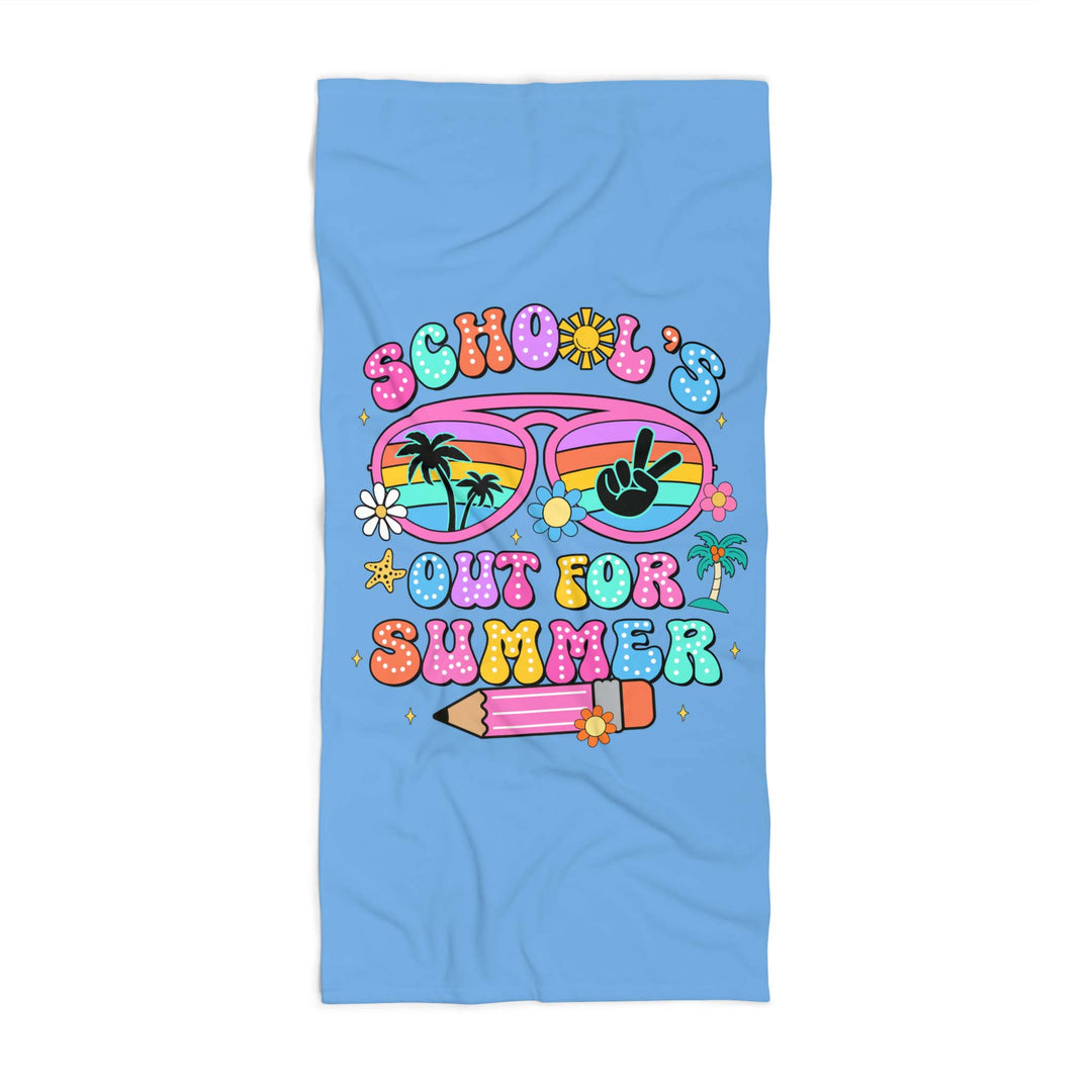 School Is Out Summer Beach Towel