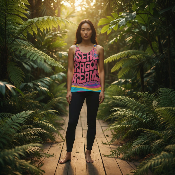Psychedelic Sea Dragon Dreams Unisex Tank Top