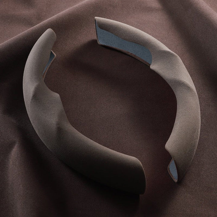 Sea Dragon Dreams brown Alcantara steering wheel cover segments for Tesla Model 3 and Model Y interior upgrade