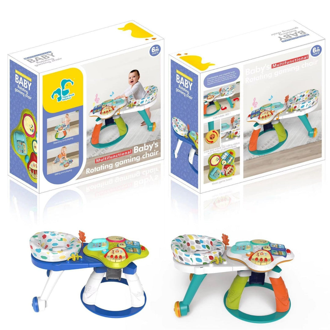Sea Dragon Dreams interactive baby activity play table with rotating seat, lights, sounds, and colorful plastic toys.