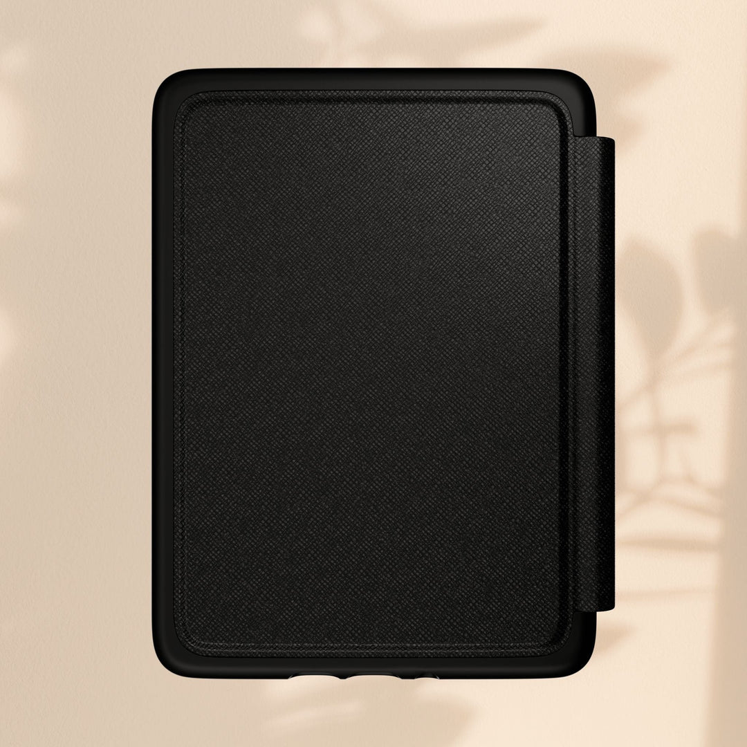 Sea Dragon Dreams black PU leather Kindle Paperwhite case with textured finish and magnetic closure