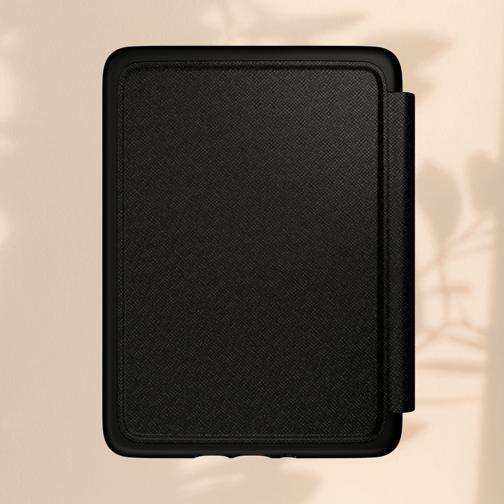 Sea Dragon Dreams black textured PU leather Kindle case with a magnetic closure and protective design.