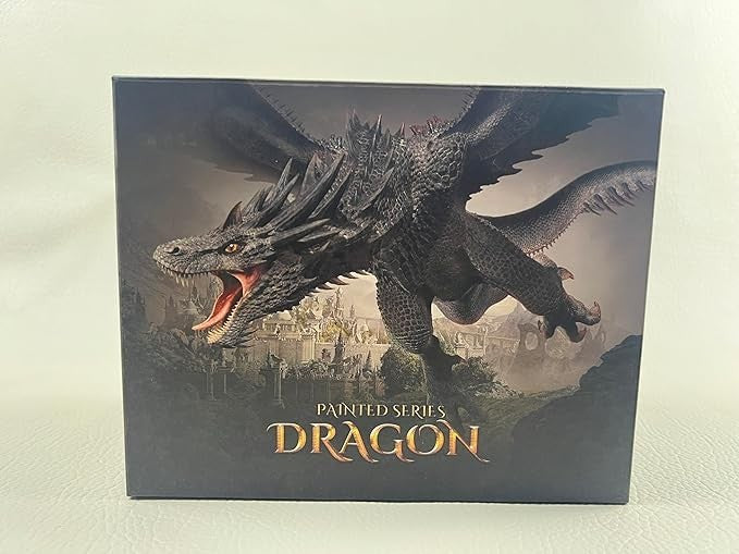 Sea Dragon Dreams dragon painting craft kit box featuring a detailed black dragon illustration and castle background.