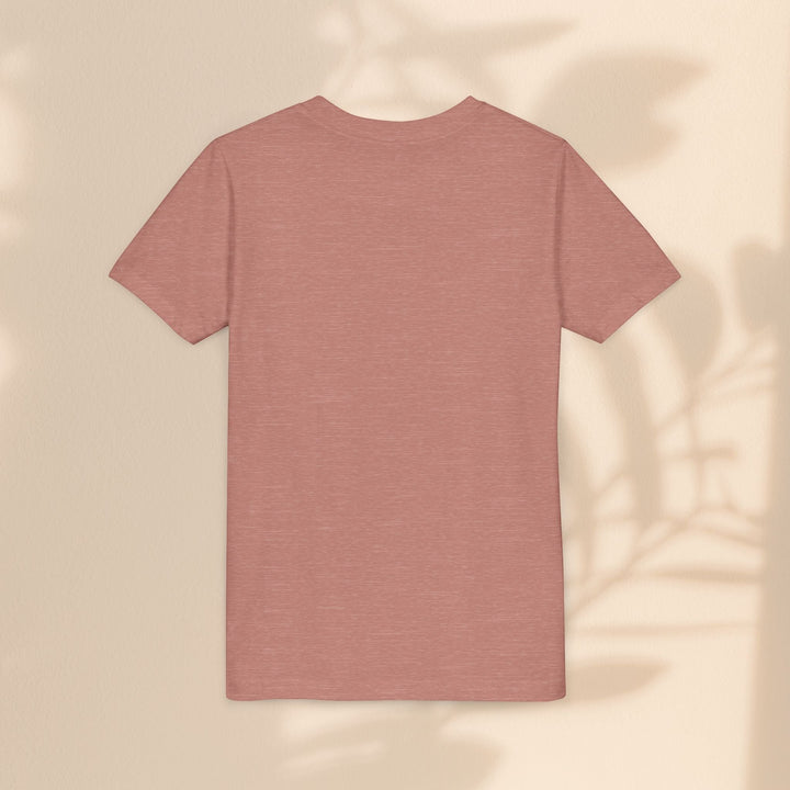 Sea Dragon Dreams youth t-shirt in a solid dusty rose colour, back view, made from soft cotton blend fabric.