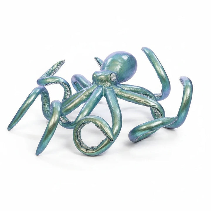 Sea Dragon Dreams Mark Roberts limited edition 11.5-inch turquoise octopus figurine with iridescent fabric details.