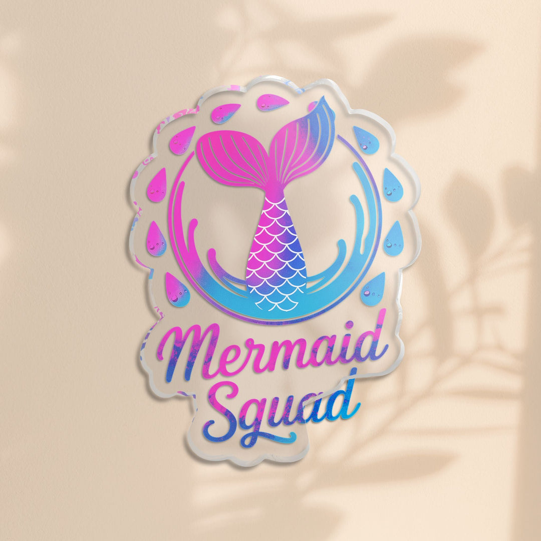 Sea Dragon Dreams Mermaid Squad acrylic statue featuring a gradient mermaid tail design with shimmering watery accents.