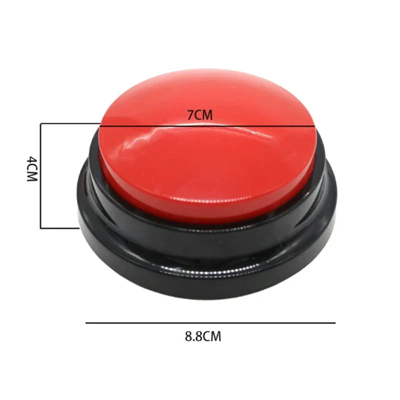 Sea Dragon Dreams recordable red and black pet talking button for interactive dog communication training