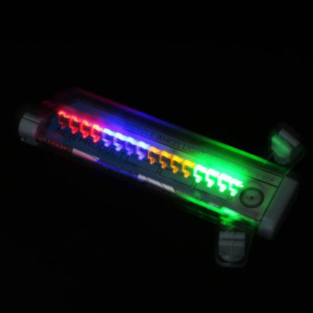 Sea Dragon Dreams RGB LED bike wheel light with 32 animated patterns for nighttime bicycle safety and visibility