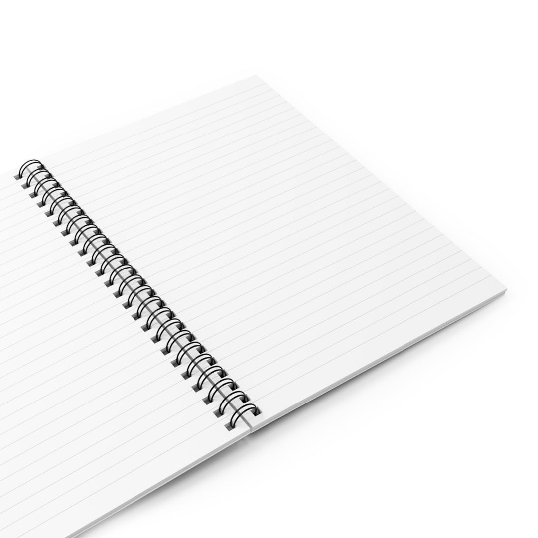 Sea Dragon Dreams Fintastic Teacher spiral notebook with white ruled pages and metal wire binding
