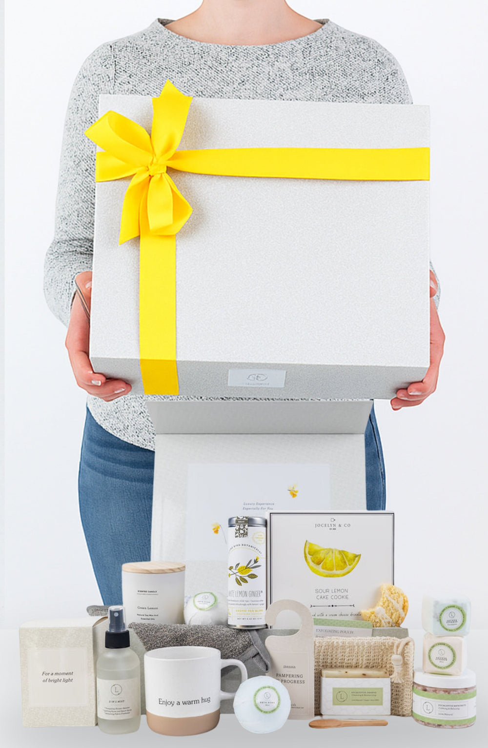 Sea Dragon Dreams get well soon gift basket featuring a curated wellness care package with spa essentials and treats.