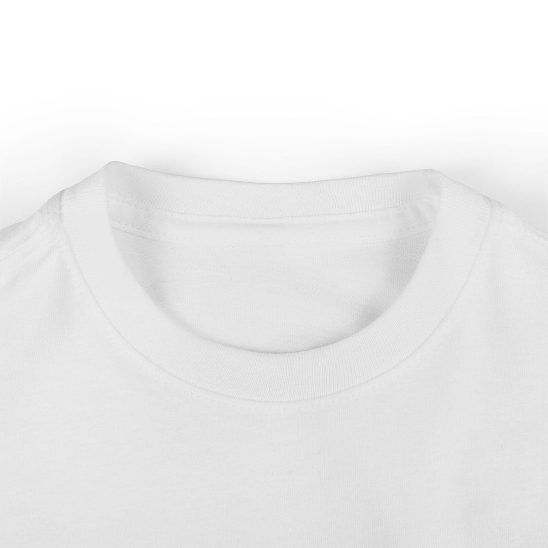 Sea Dragon Dreams white infant fine jersey cotton t-shirt with a ribbed crew neck collar