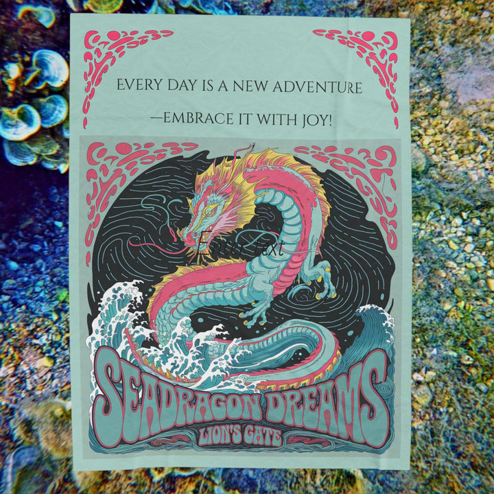 Velveteen Plush Blanket - Sea Dragon Dreams