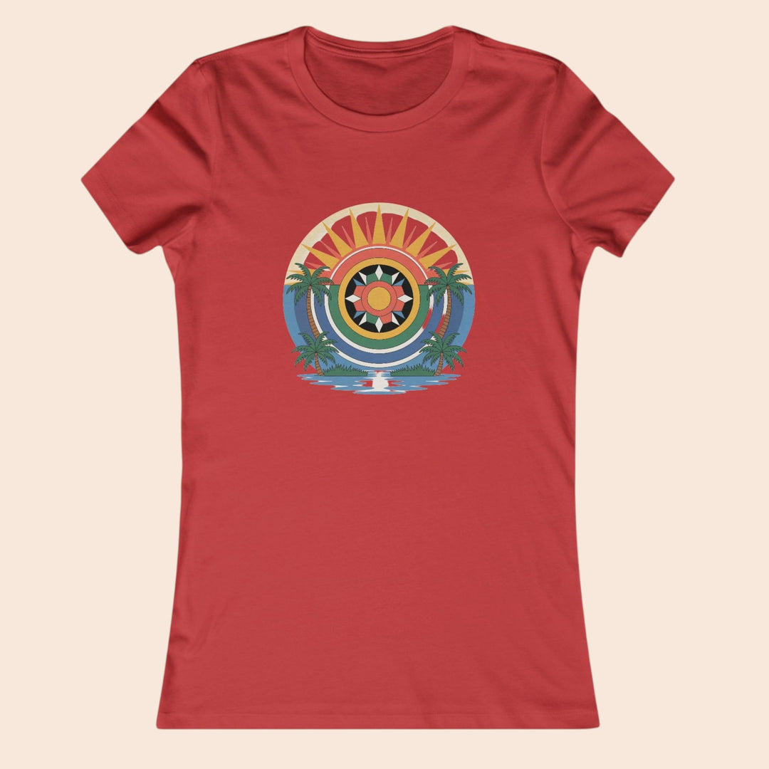 Women’s Seminole Tropical Sunrise Tee – Summer Vibes T-Shirt for Beach Lovers
