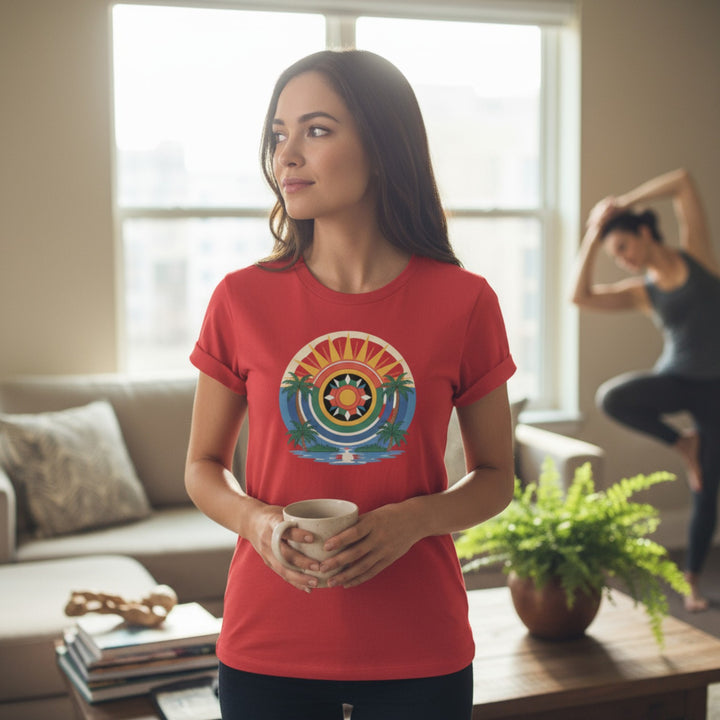 Women’s Seminole Tropical Sunrise Tee – Summer Vibes T-Shirt for Beach Lovers