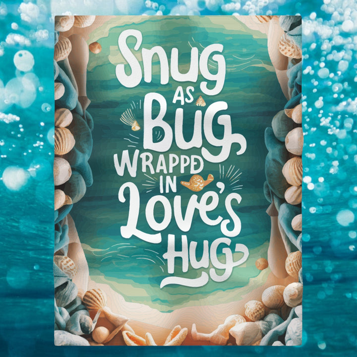 Soft Fleece Baby Blanket - Snug as a  Bug