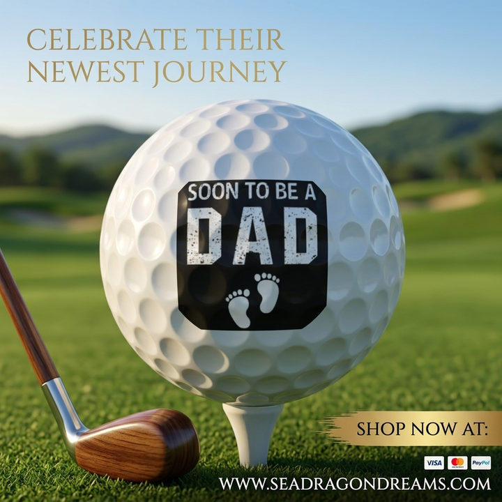 Soon To Be Dad Golf Balls 6pcs – New Dad Gift Set