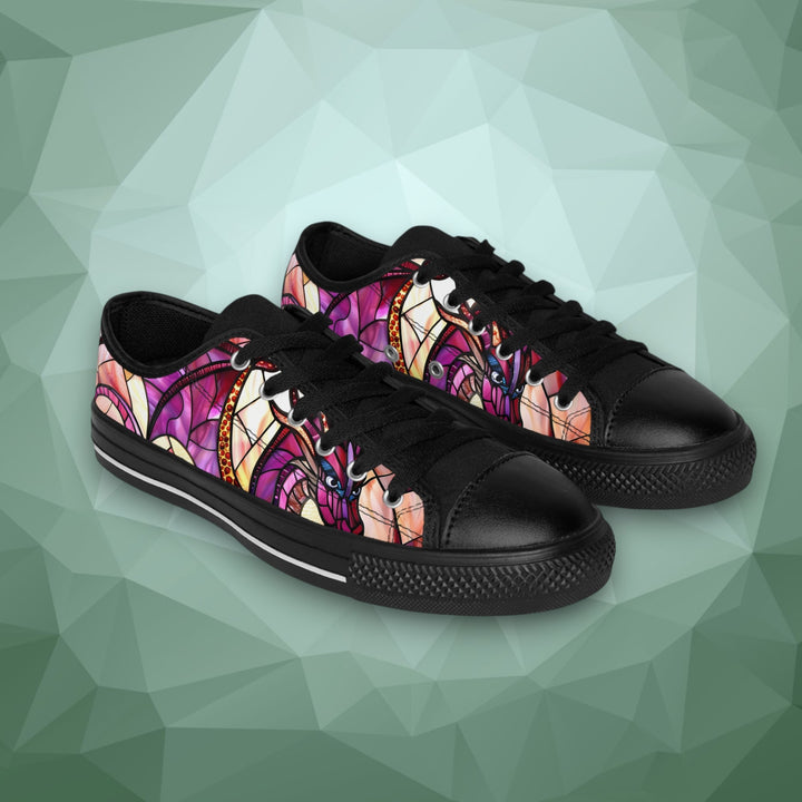 Women's Sneakers - Stained Glass Dragon