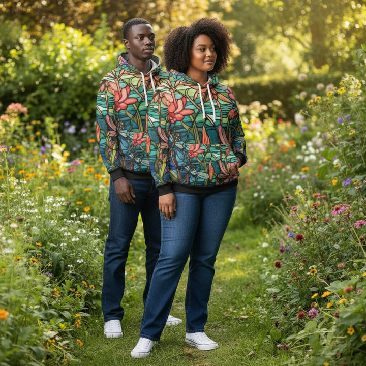 Unisex Pullover Hoodie = Dragonfly Glass