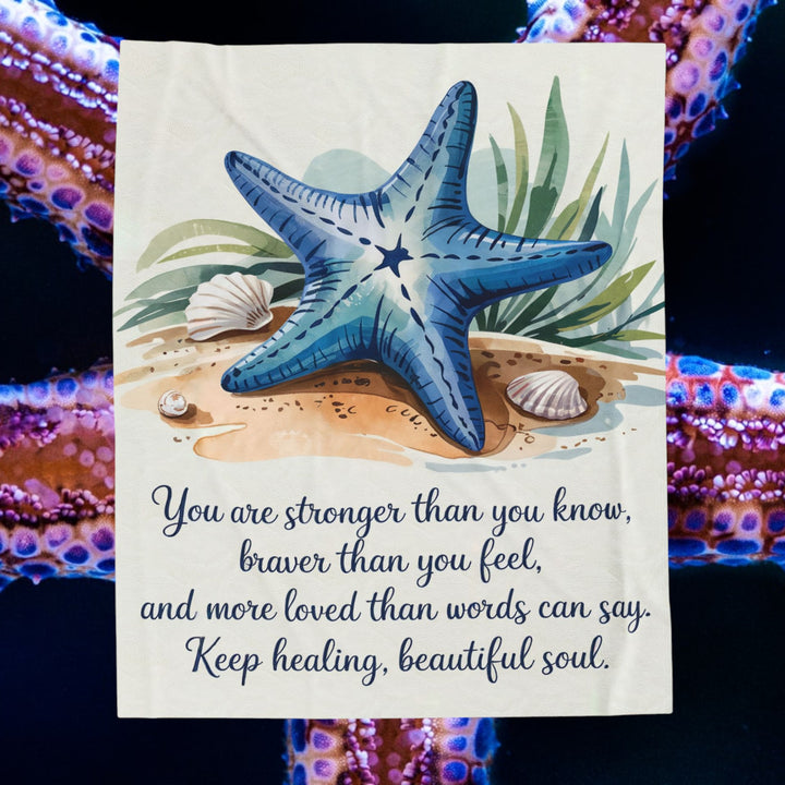 Plush Blanket - Keep Healing. Beautiful Soul