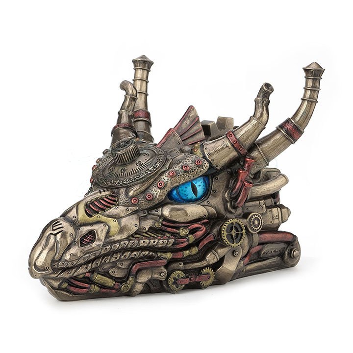 Steampunk Dragon Head Keepsake Box