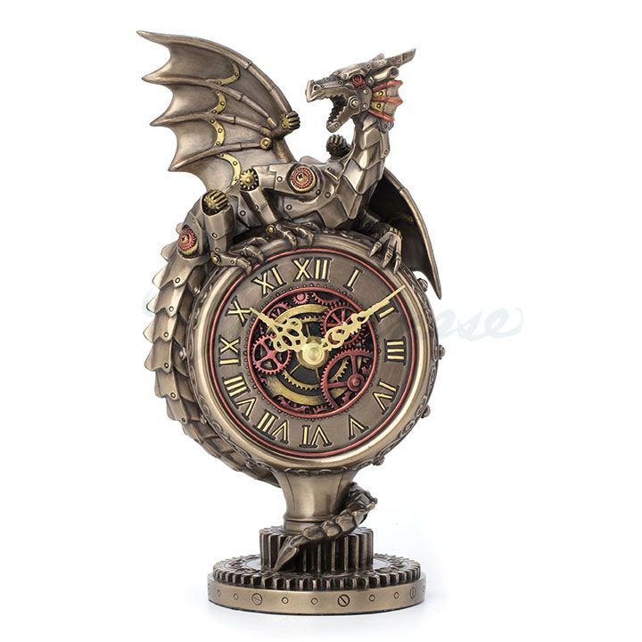 Steampunk Dragon Gear Stand Clock